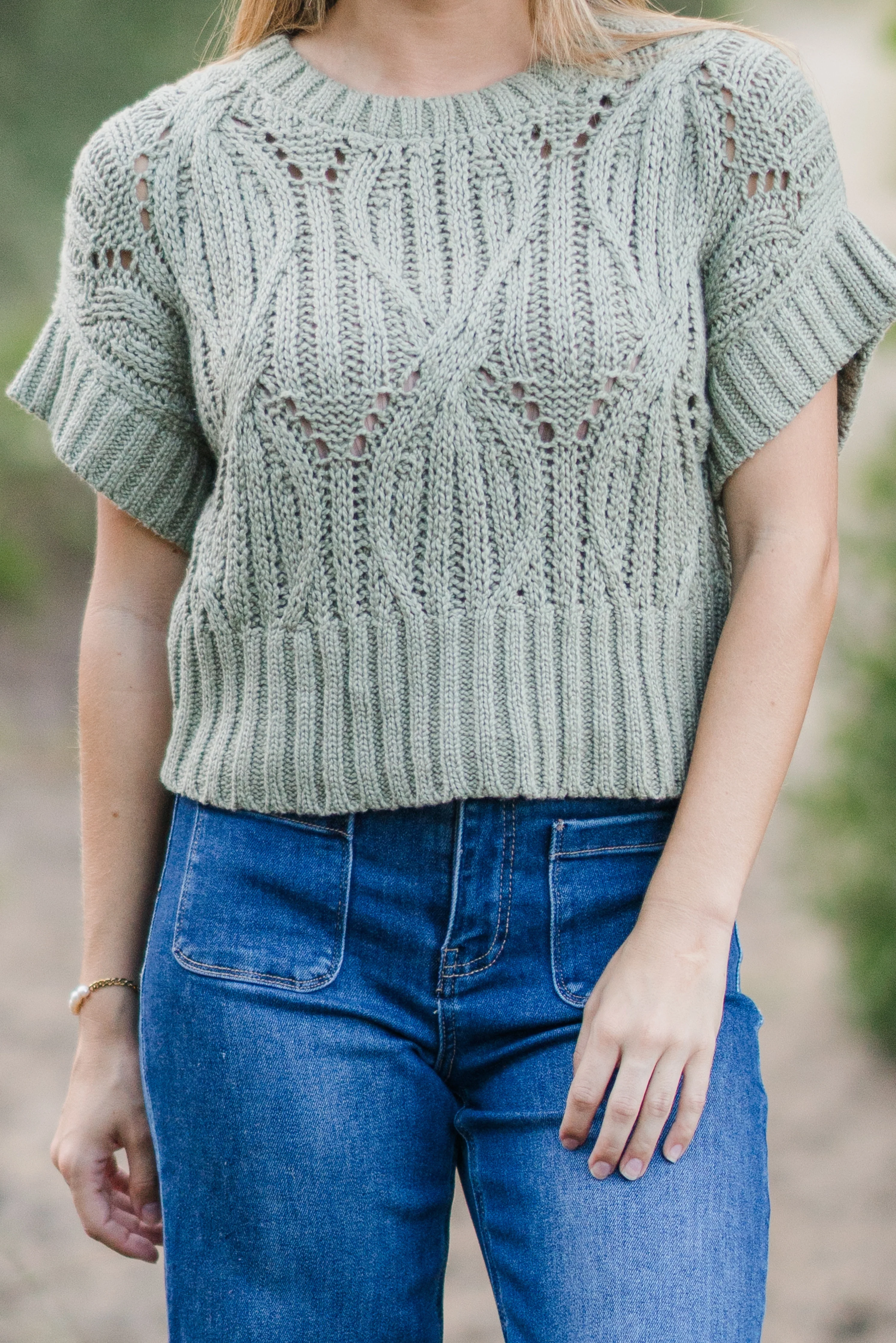 Cable Knit Sweater Top - Image 4