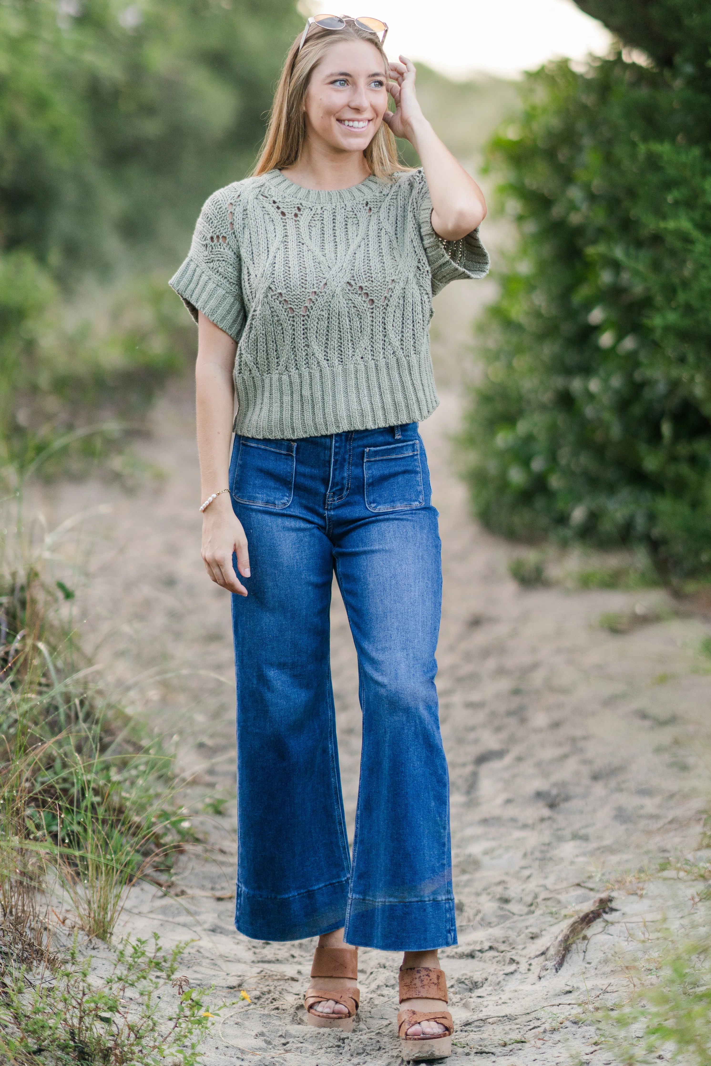 Cable Knit Sweater Top - Image 5