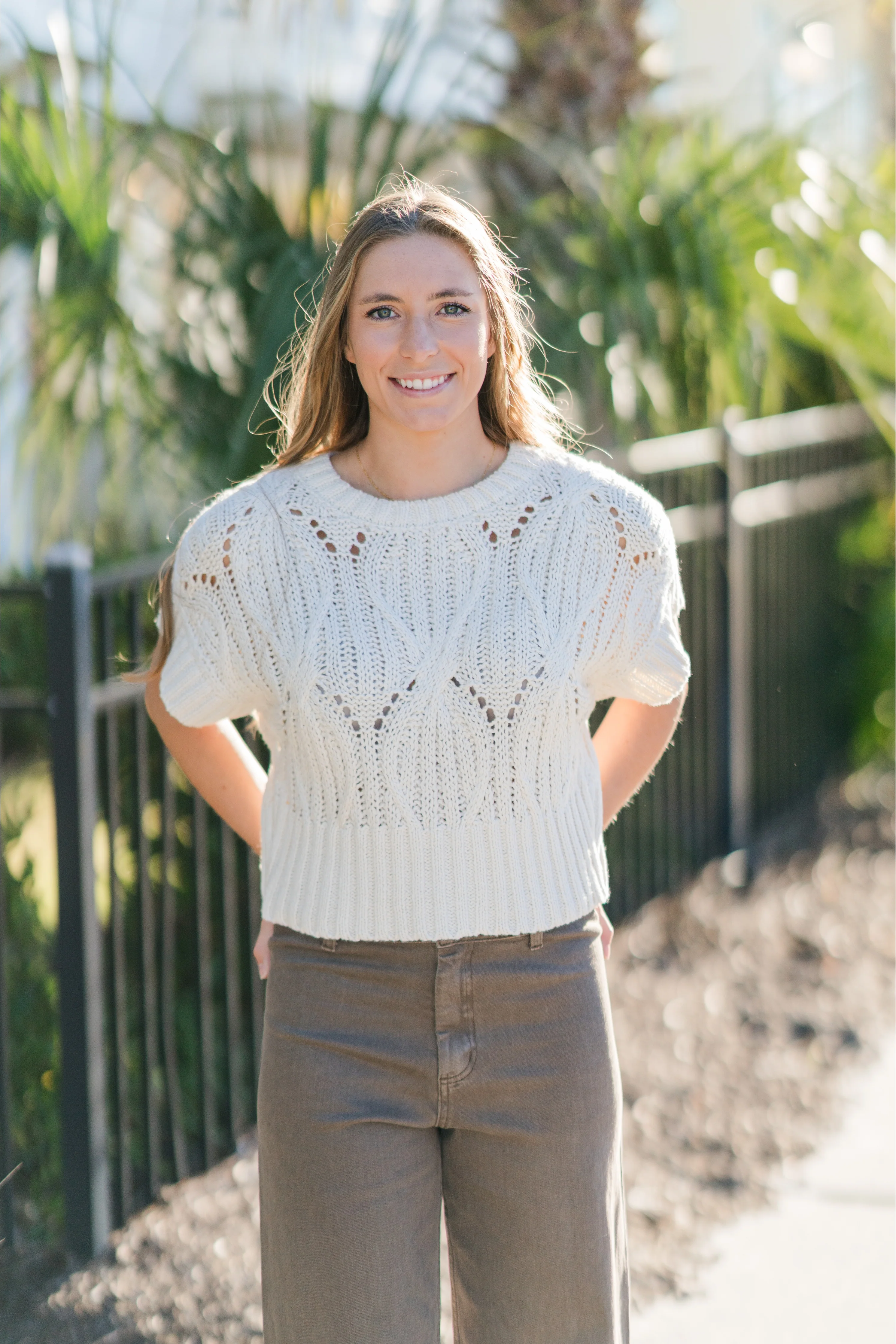 Cable Knit Sweater Top - Image 7