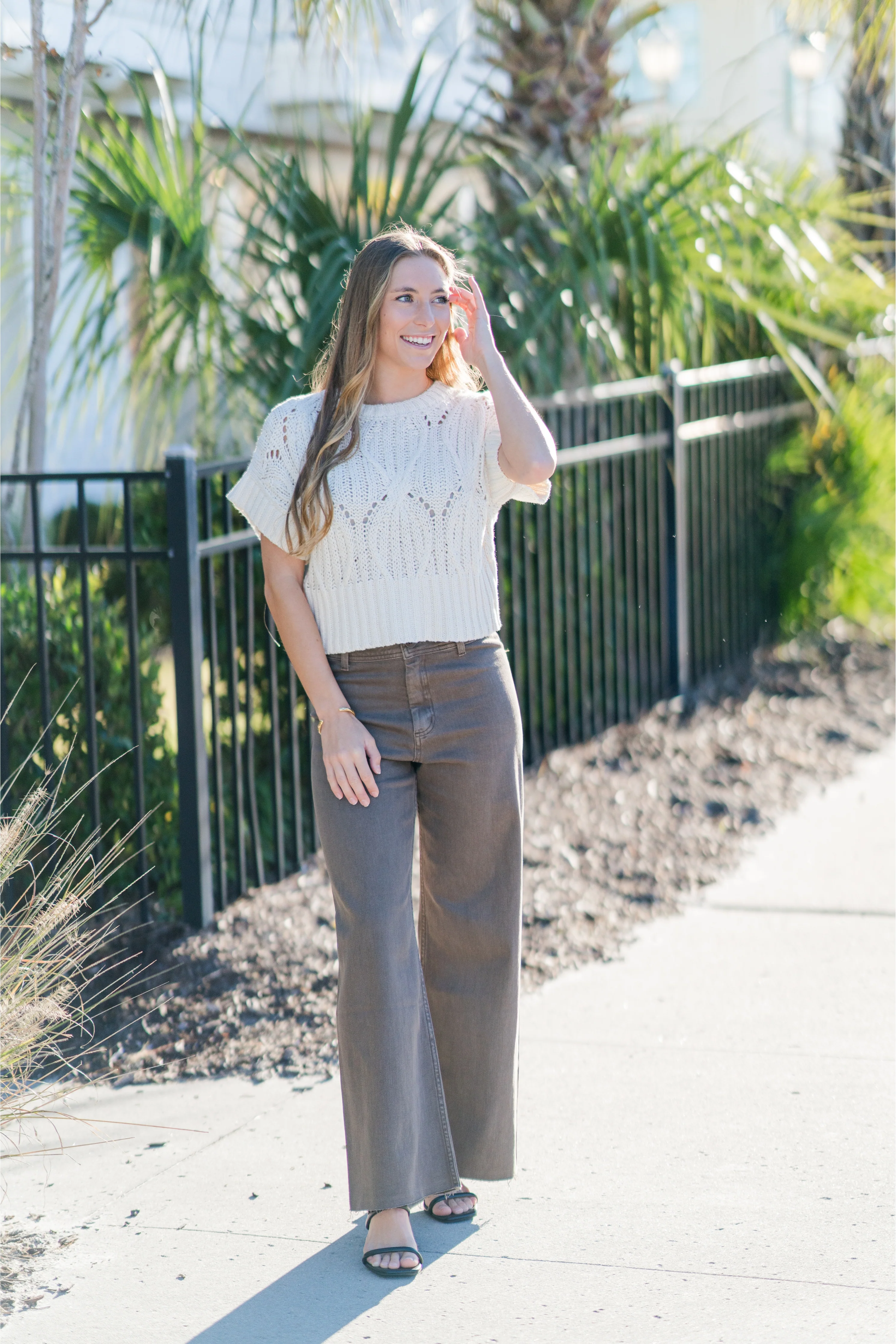 Cable Knit Sweater Top - Image 9