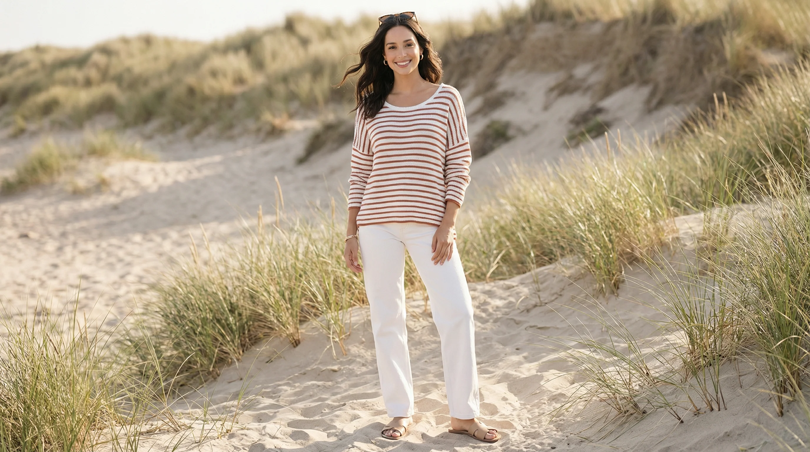 Coastal White Relaxed Straight Denim - Image 4