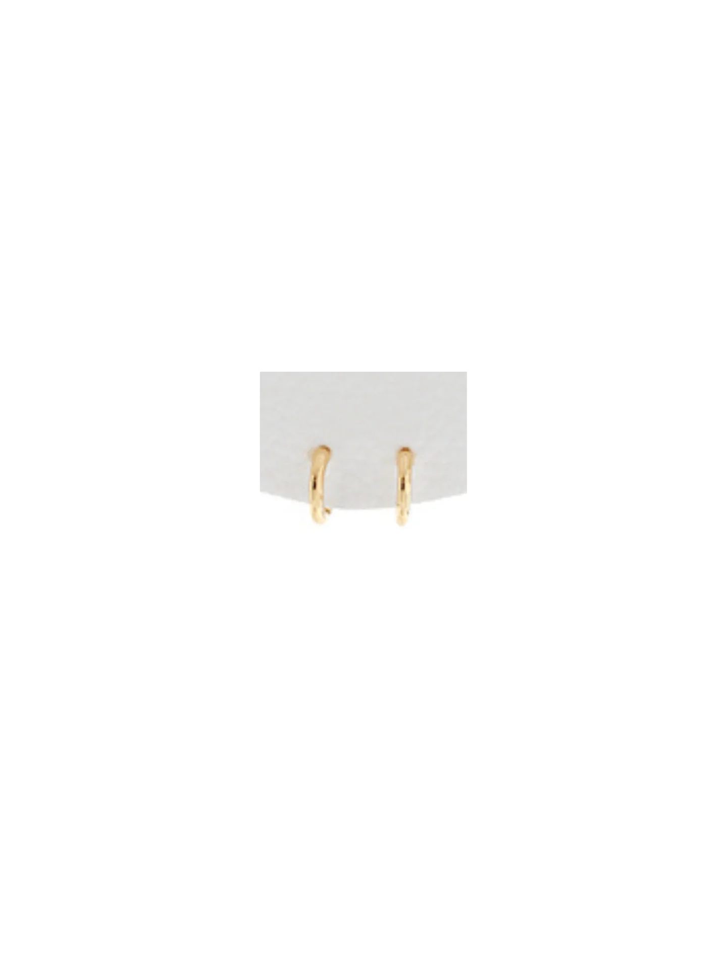Gold Textured Hoop Earrings - Image 4