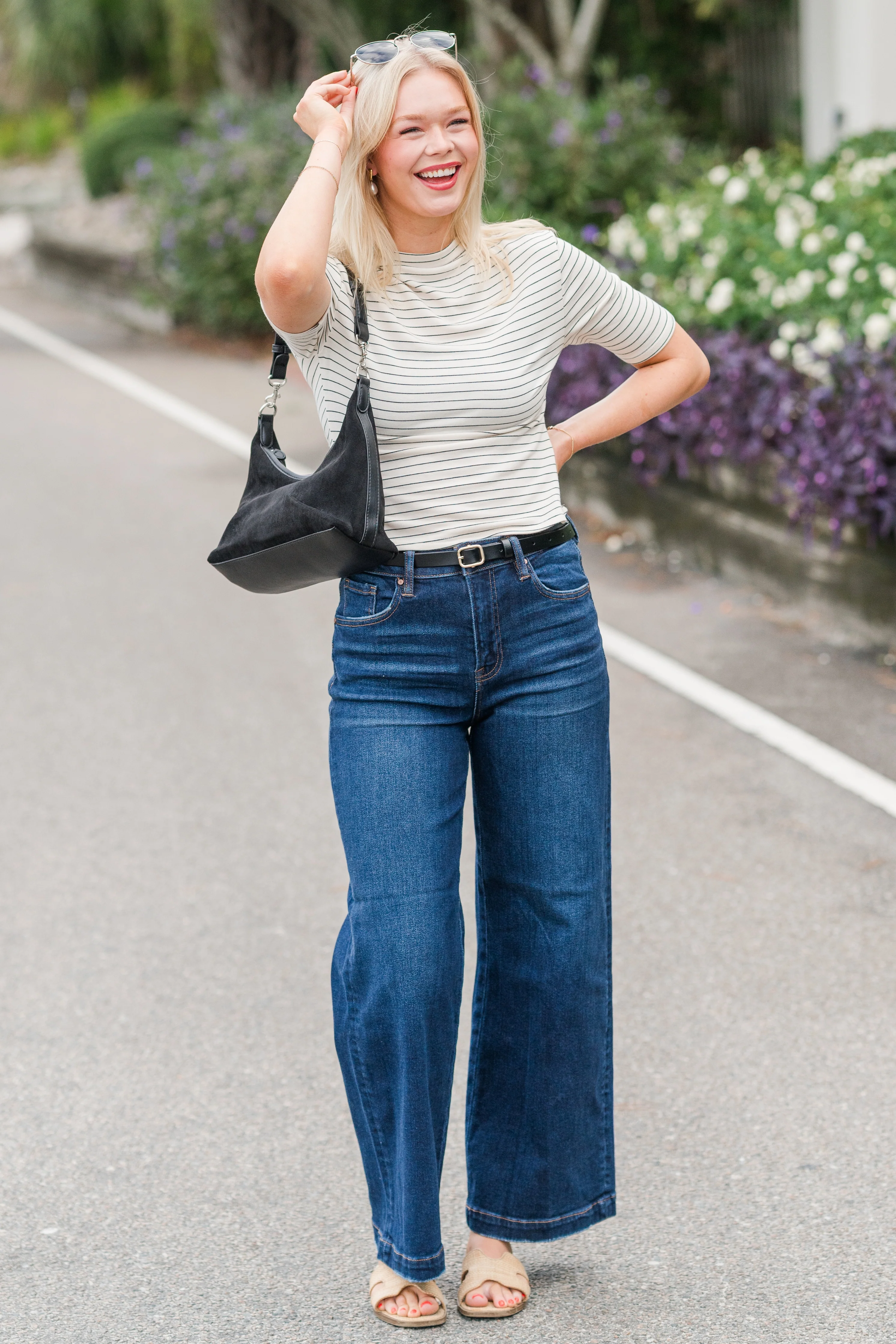 High Rise Crop Jeans - Image 3