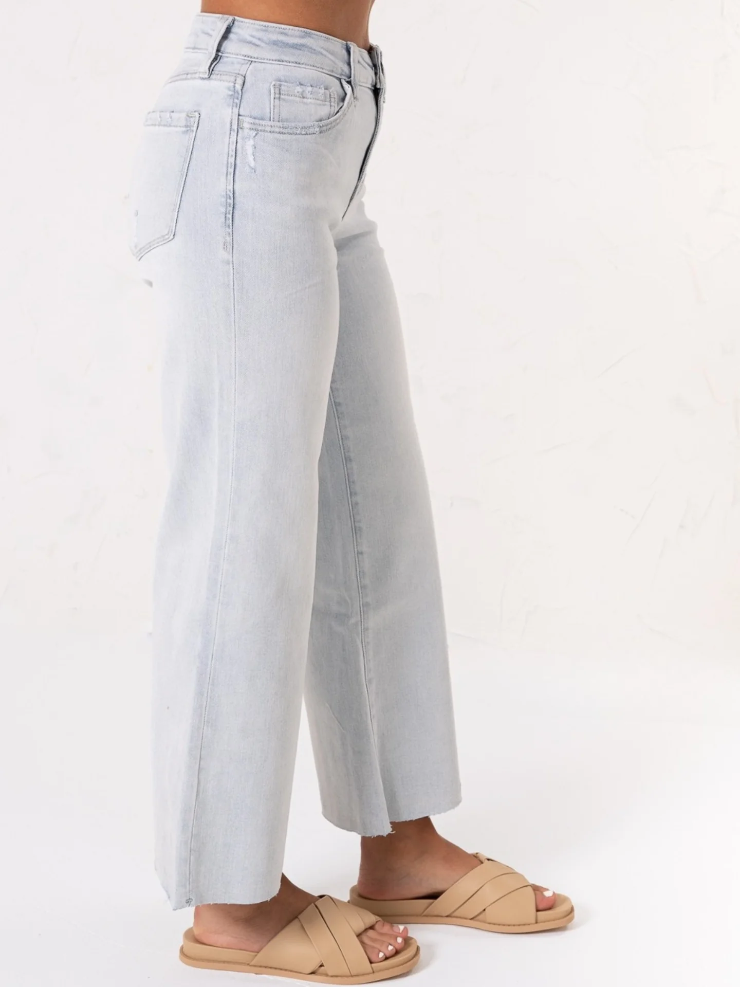 High Rise Wide Leg Jeans - Image 3