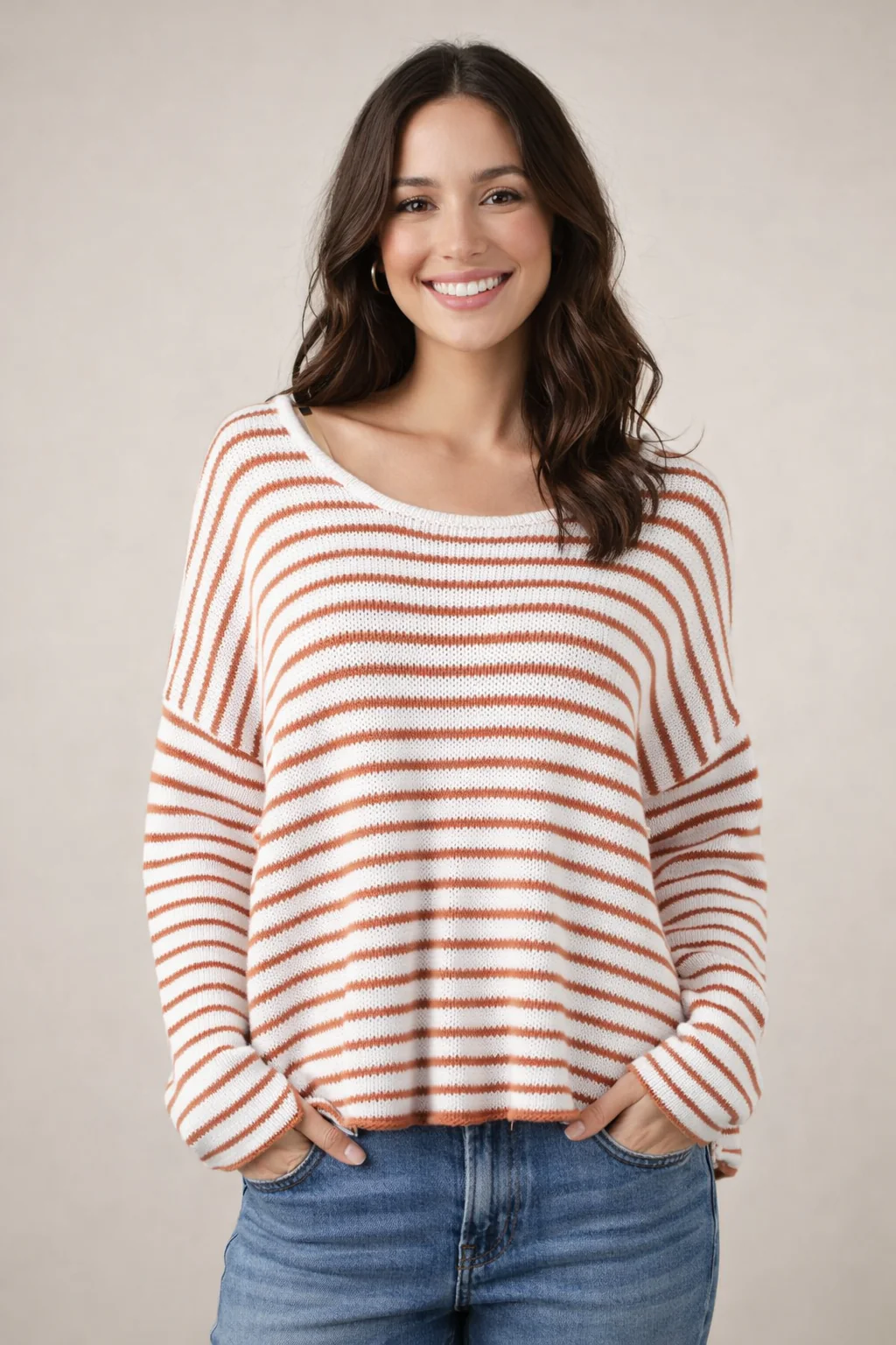 Striped Detail Sweater - Image 14